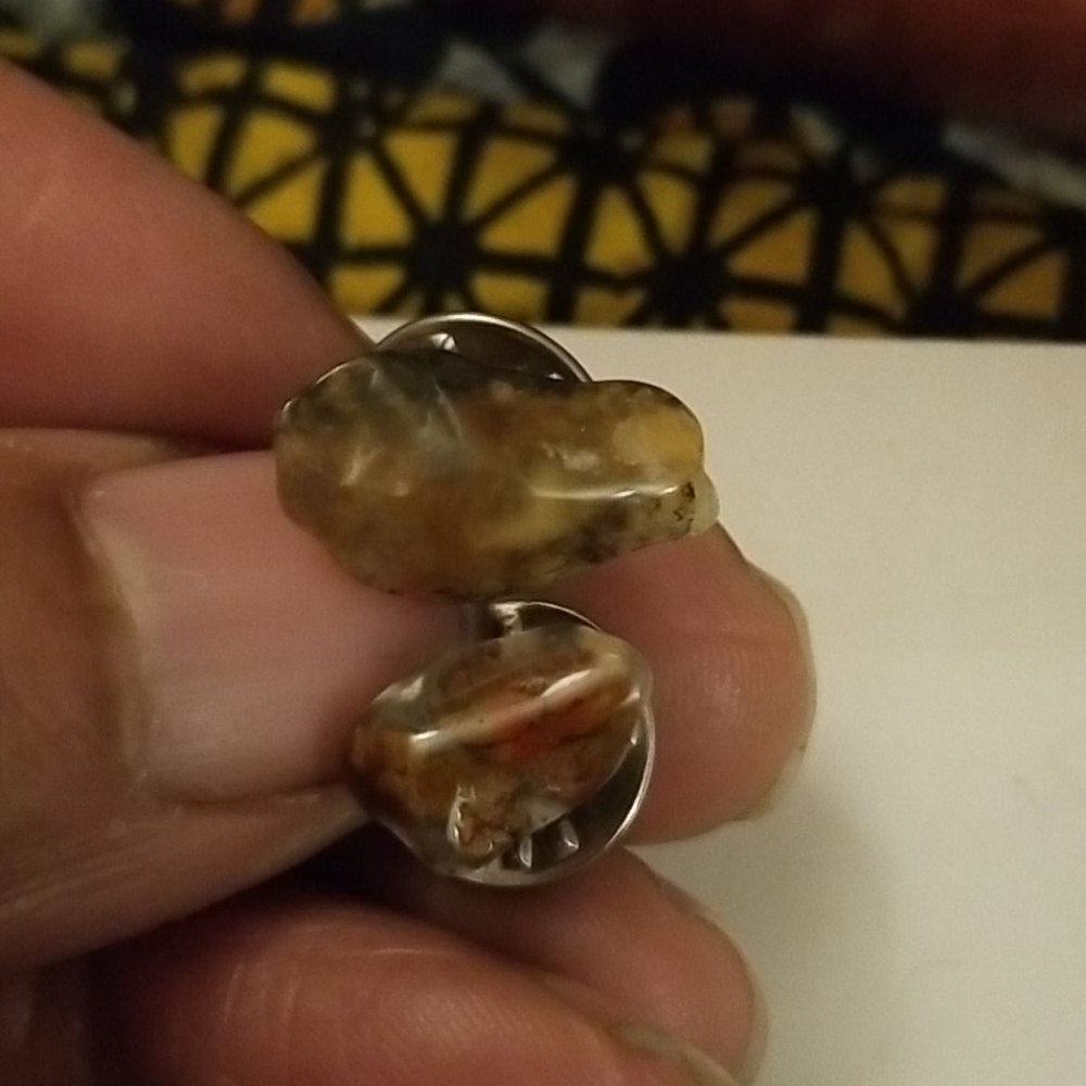 Gemstone Tie Tack/Cuff links
